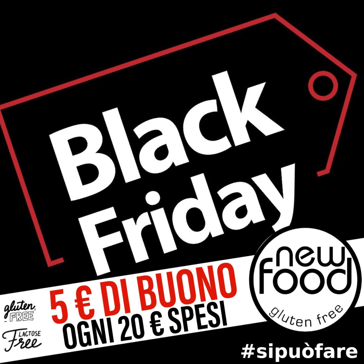 E’ TEMPO DI BLACK FRIDAY E PER TUTTI I CLIENTI DI NEW FOOD, BUONI SPESA IN REGALO. ECCO COME FARE